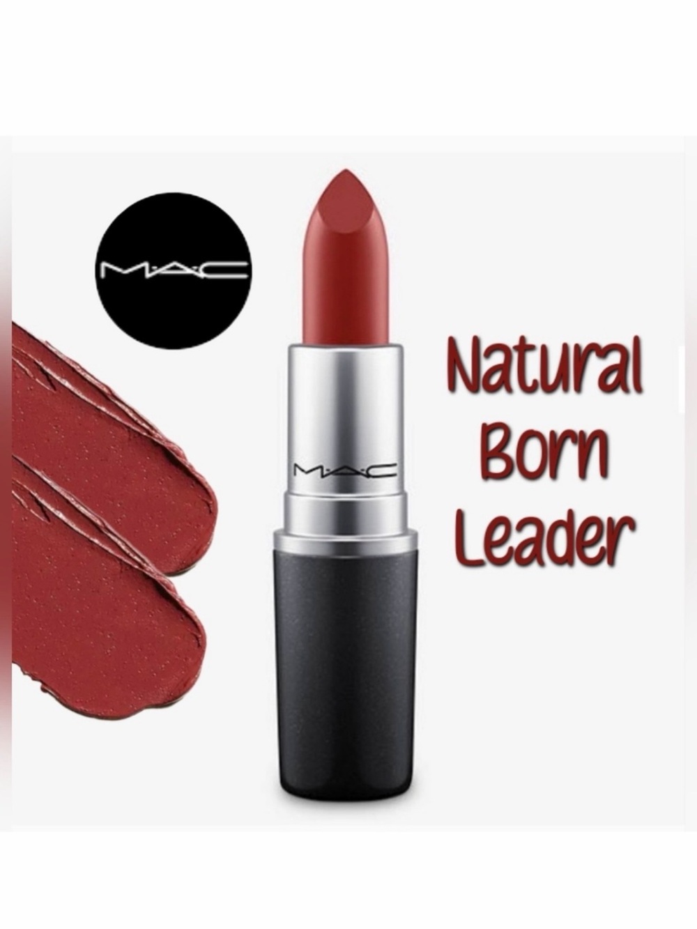 Mac Cosmetics Matte Lipstick Natural Born Leader Muted Berry Brand New in Box